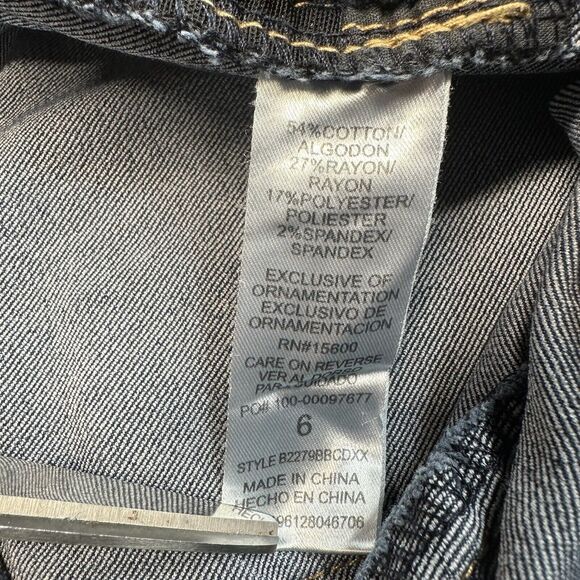 Democracy Ab Technology Skinny Jeans 6 Stretch Denim Slimming Booty Lift *Flaw - Picture 6 of 12